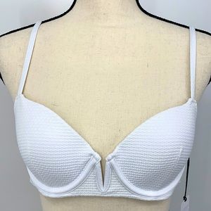 🌺 White Bikini Top flower 🌺 SHADE & SHORE